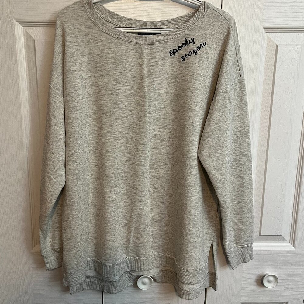 EUC Cynthia Rowley Halloween Spooky Season Tunic Crewneck Sweatshirt